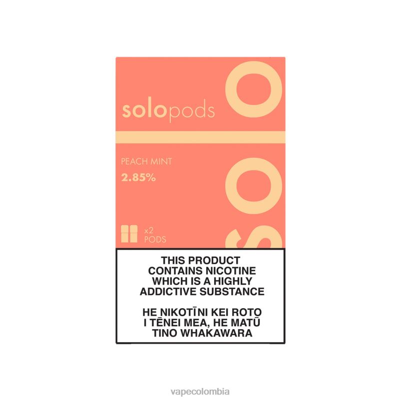Vape Colombia - Solo paquete de 2 cápsulas de repuesto XV00L57 menta durazno