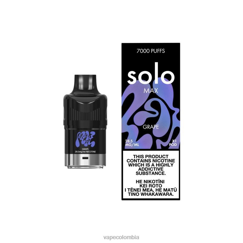Vape Desechable - Solo MAX vaina XV00L78 uva