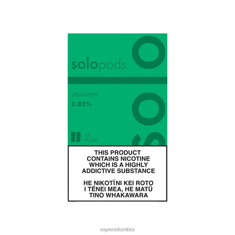 Vape Desechable - Solo paquete de 2 cápsulas de repuesto XV00L62 menta verde