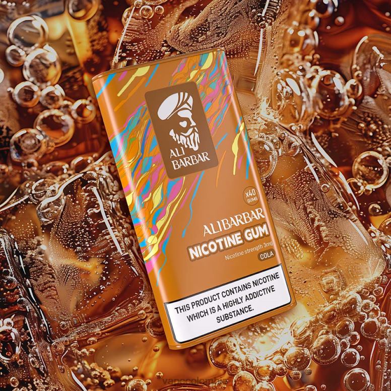 Vape Colombia - Alibarbar chicle de nicotina menta 6NJ06101