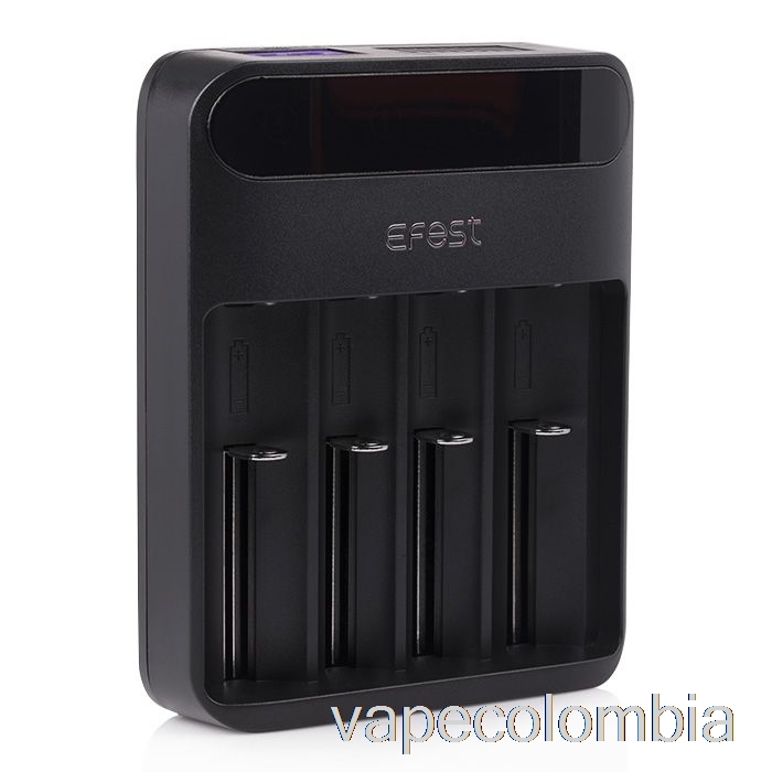 Kit Completo De Vapeo Efest Lush Q4 Cargador De Batería Led Inteligente De 4 Bahías