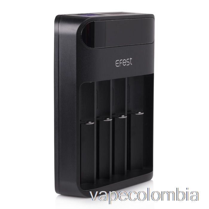 Kit Completo De Vapeo Efest Lush Q4 Cargador De Batería Led Inteligente De 4 Bahías