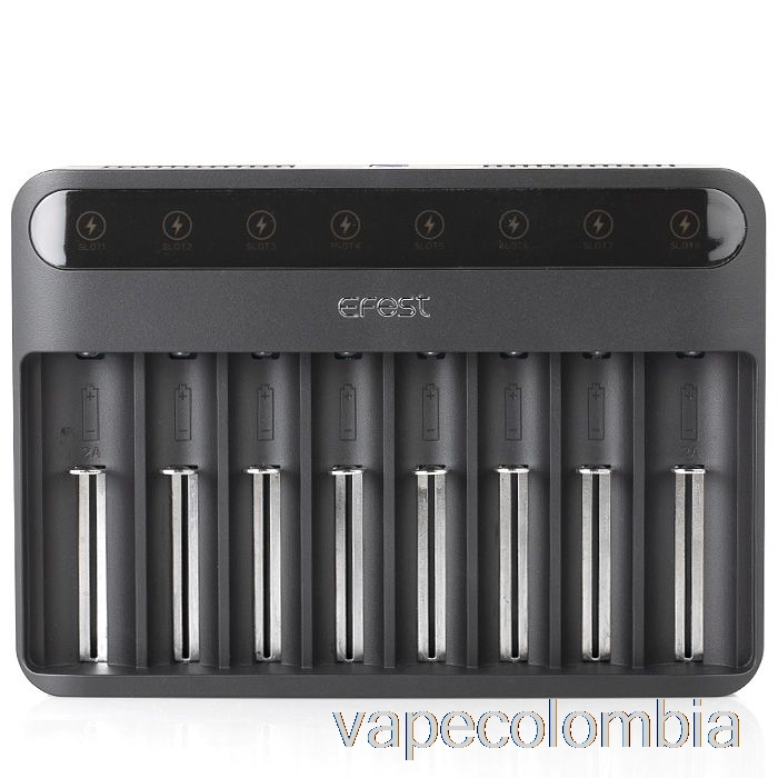 Vape Desechable Efest Lush Q8 Cargador De Batería Inteligente De 8 Bahías