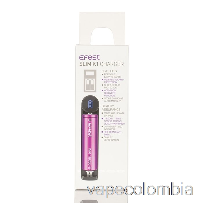 Vape Desechable Efest Slim K1 Cargador De Batería De Una Sola Ranura