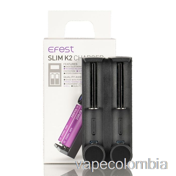 Vape Kit Completo Efest Slim K2 Cargador De Batería De Dos Ranuras