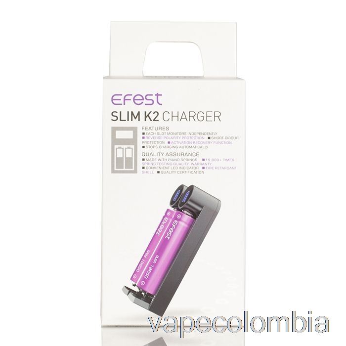 Vape Kit Completo Efest Slim K2 Cargador De Batería De Dos Ranuras