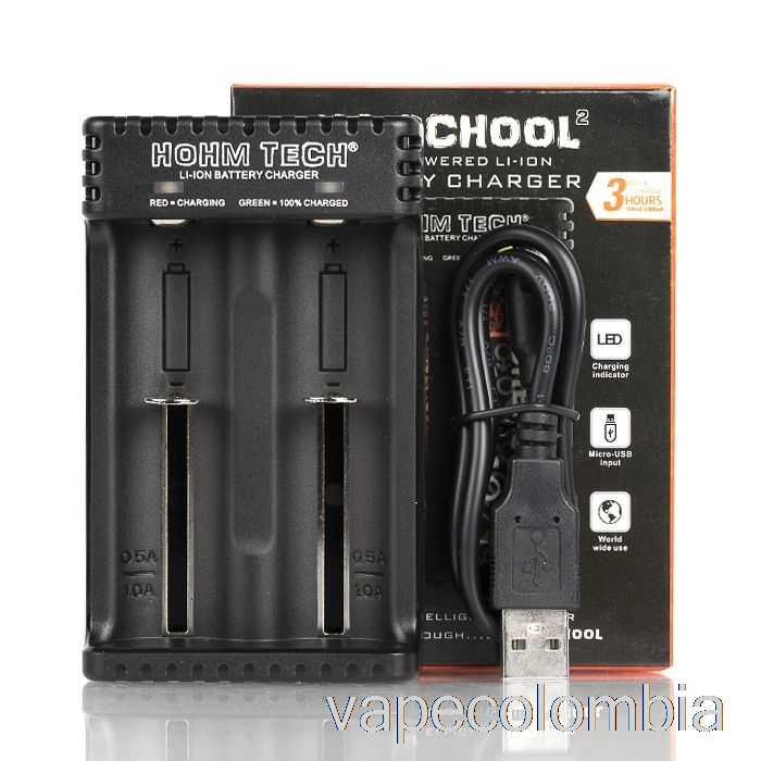 Vape Desechable Hohm Tech School 2 2a Micro-cargador Usb