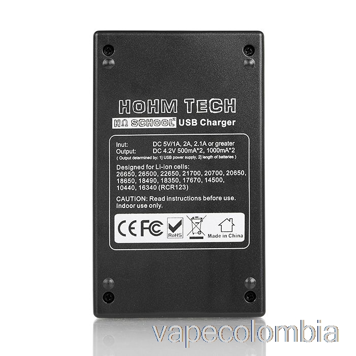 Vape Desechable Hohm Tech School 2 2a Micro-cargador Usb