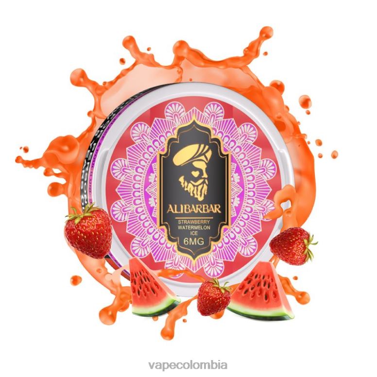 Vape Colombia - Alibarbar bolsas de nicotina hielo de sandia fresa 6NJ0693