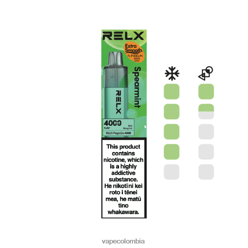 Vape Colombia - RELX MagicGo 4000 vaporizadores desechables menta verde 20VZDF3
