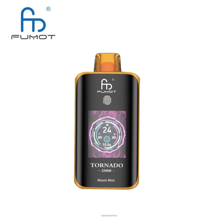 Vape Desechable - menta de miami Fumot Tornado 25000 vaporizadores desechables 2BV6T8