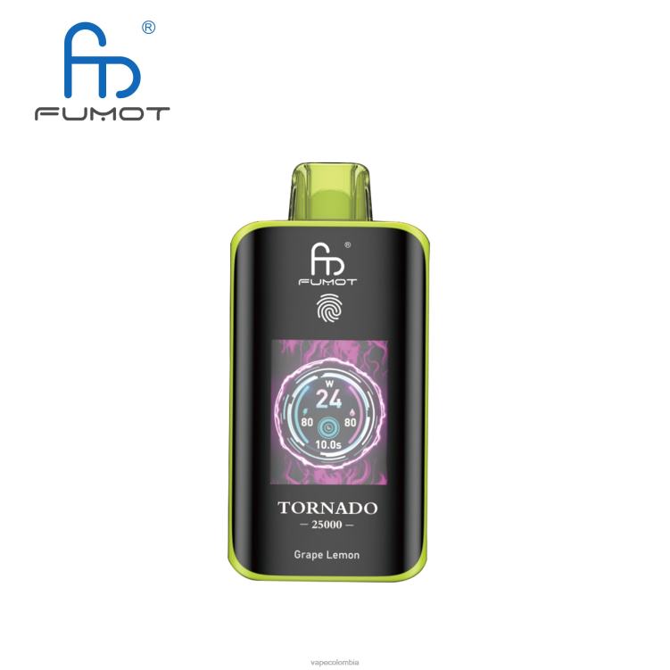 Vape Desechable - uva limon Fumot Tornado 25000 vaporizadores desechables 2BV6T6