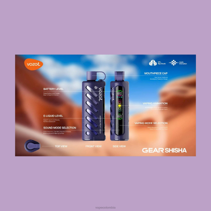 Vape Colombia - VOZOL engranaje shisha 25000 VB6R1