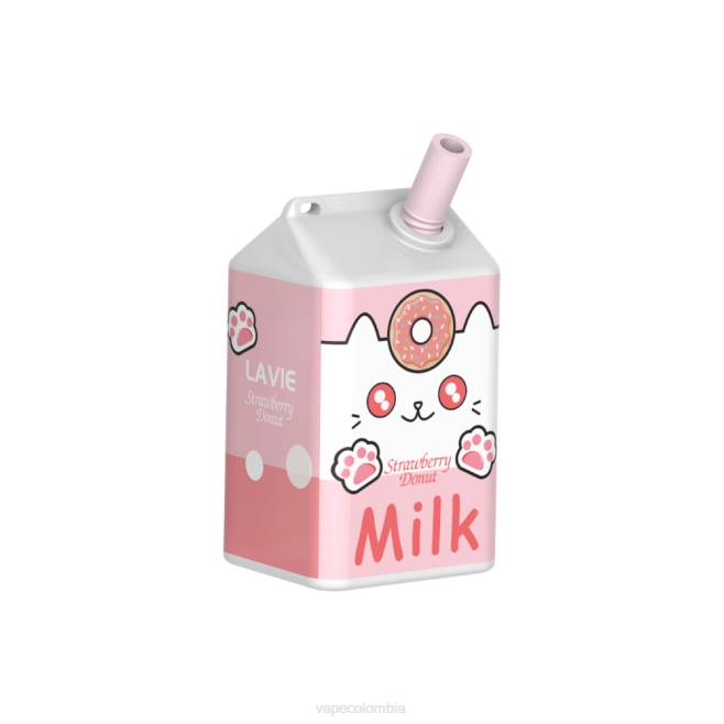 Vape Colombia - donut de fresa 0L48177 LAVIE MILK 7000 bocanadas