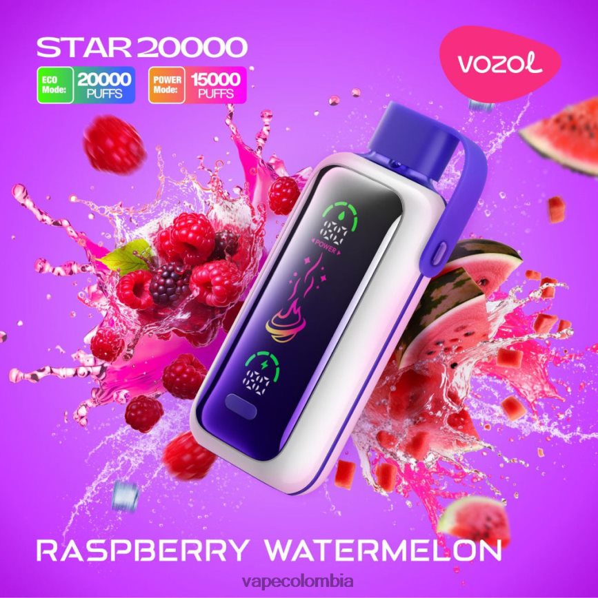 Vape Colombia - sandia frambuesa VOZOL STAR 20000 HJ0D4F19
