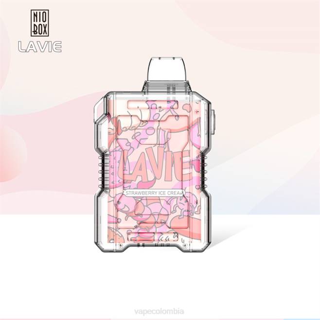 Vape Desechable - helado de fresa 0L48196 LAVIE NIO BOX 9000 bocanadas