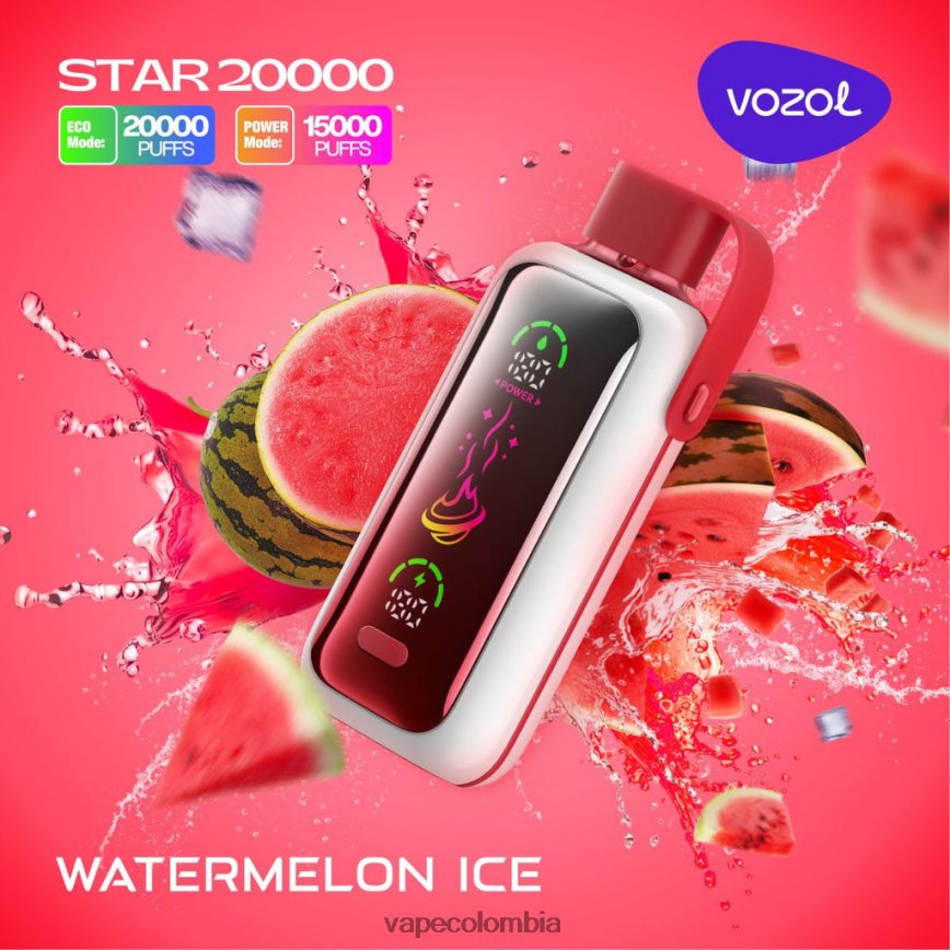 Vape Desechable - hielo de sandia VOZOL STAR 20000 HJ0D4F3