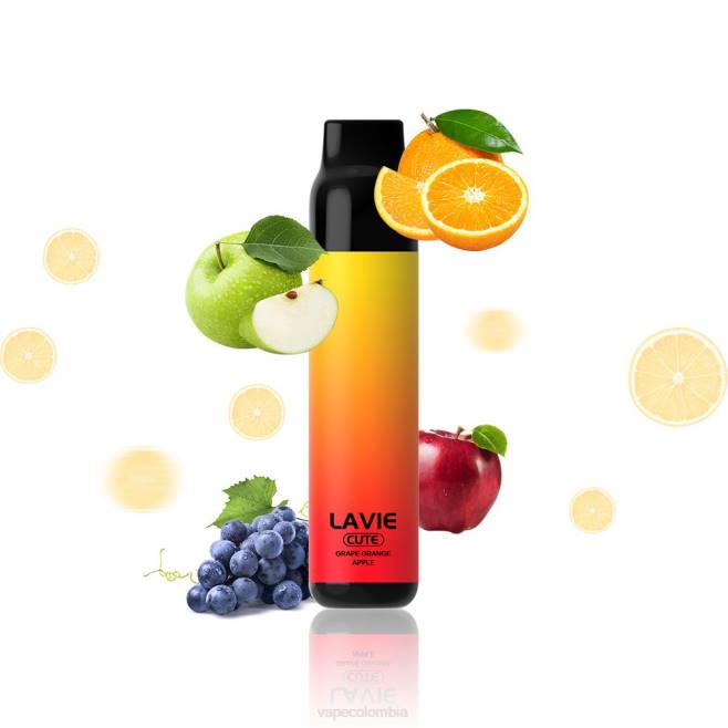 Vape Desechable - uva naranja manzana 0L48288 LAVIE BAR 3000 bocanadas