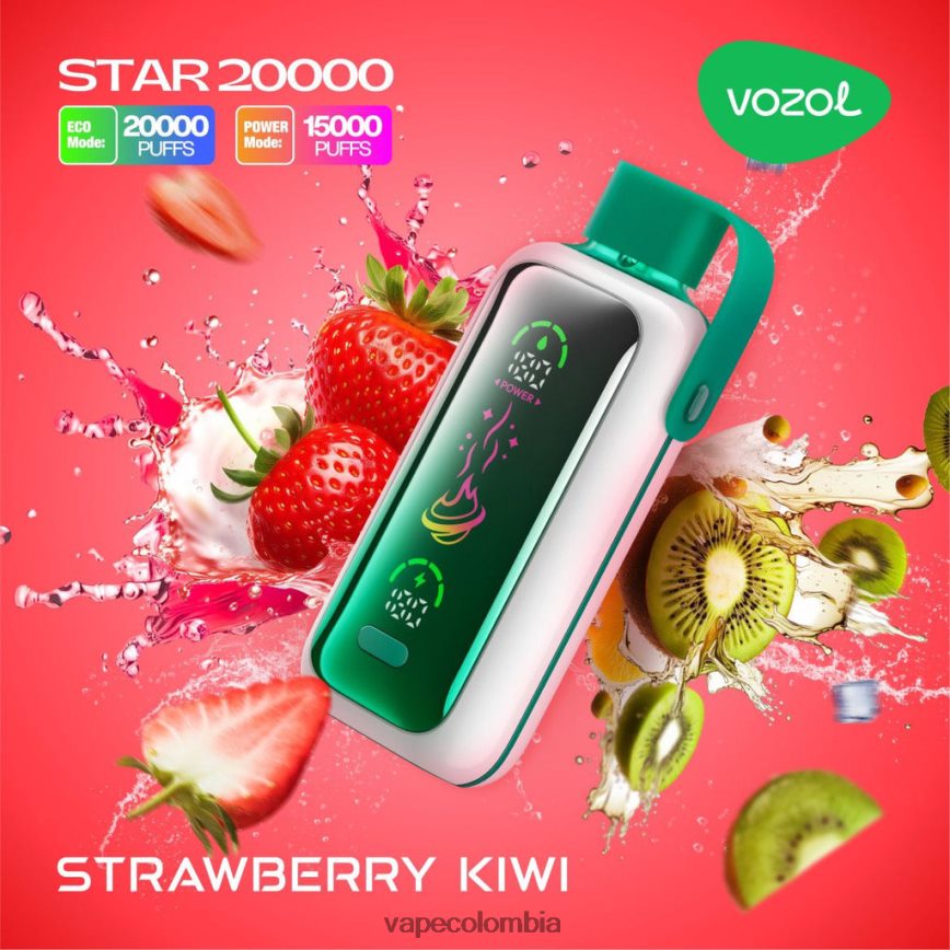 Vape Recargable - kiwi fresa VOZOL STAR 20000 HJ0D4F20