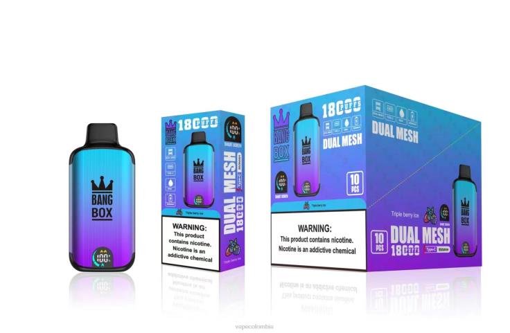 Vape Colombia - Bang Box 18000 bocanadas H68XP95 hielo de triple baya
