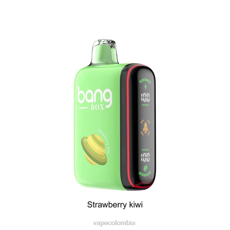 Vape Colombia - Bang Box Pantalla de potencia inteligente de 9000-18000 inhalaciones H68XP27 kiwi fresa