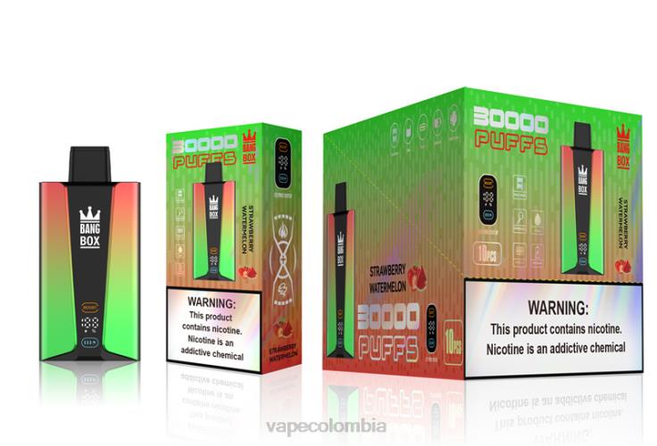 Vape Colombia - Bang Box Pantalla inteligente de 30000 inhalaciones H68XP75 sandia fresa