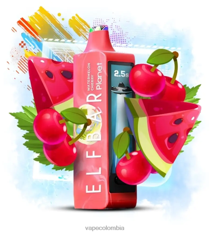 Vape Colombia - Elf Bar Planet 25000 cereza sandia RZP4F21