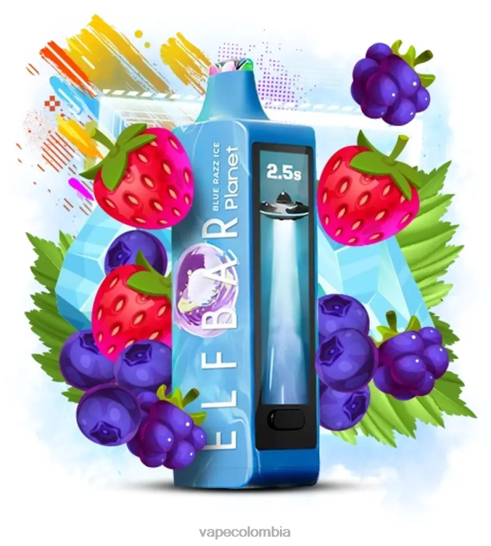 Vape Colombia - Elf Bar Planet 25000 hielo azul RZP4F15