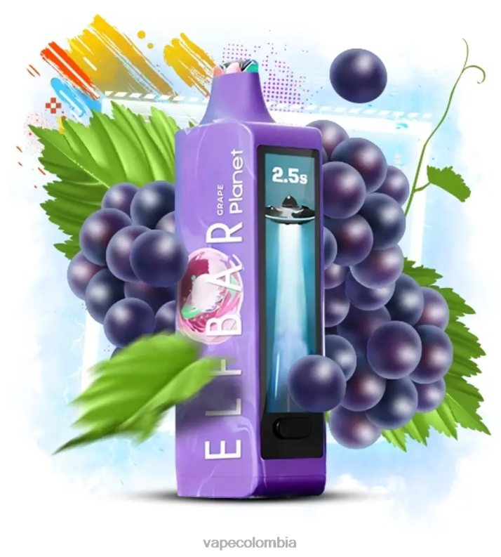 Vape Colombia - Elf Bar Planet 25000 uva RZP4F13