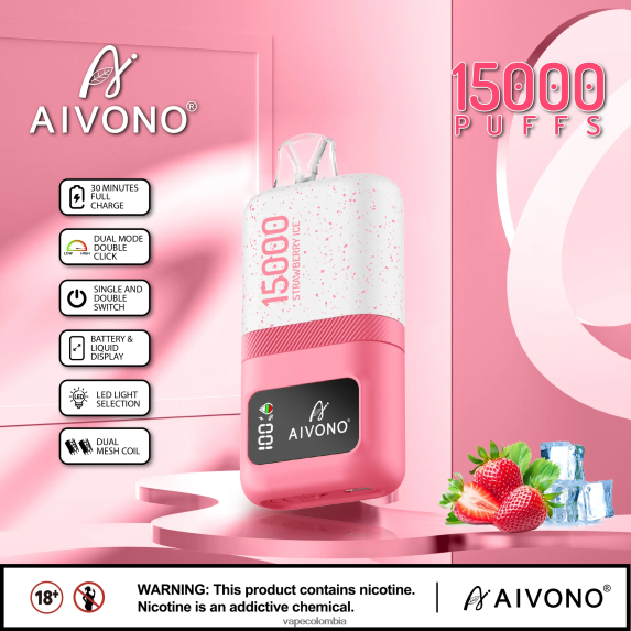Vape Colombia - hielo de fresa Aivono AIM magic 15000 ZTD82271