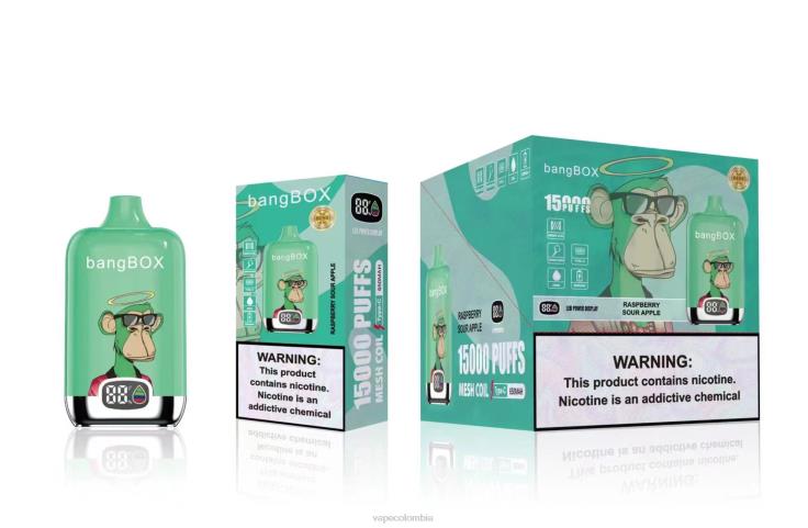 Vape Desechable - Bang Box 15000 bocanadas H68XP42 manzana agria de frambuesa