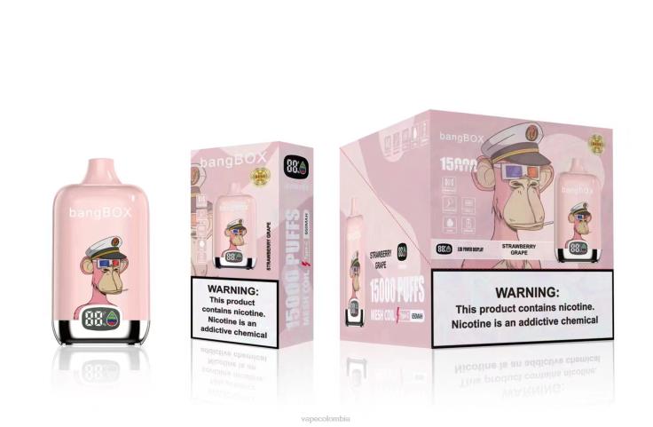 Vape Desechable - Bang Box 15000 bocanadas H68XP44 uva fresa