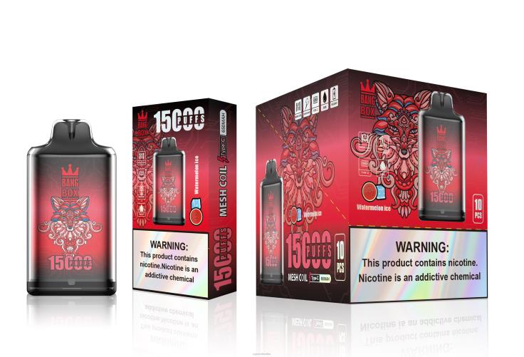 Vape Desechable - Bang Box s1-15000 bocanadas H68XP106 hielo de sandia