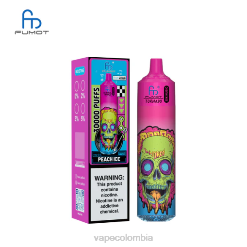 Vape Desechable - Fumot Tornado música de 30k hielo de durazno 6H8020