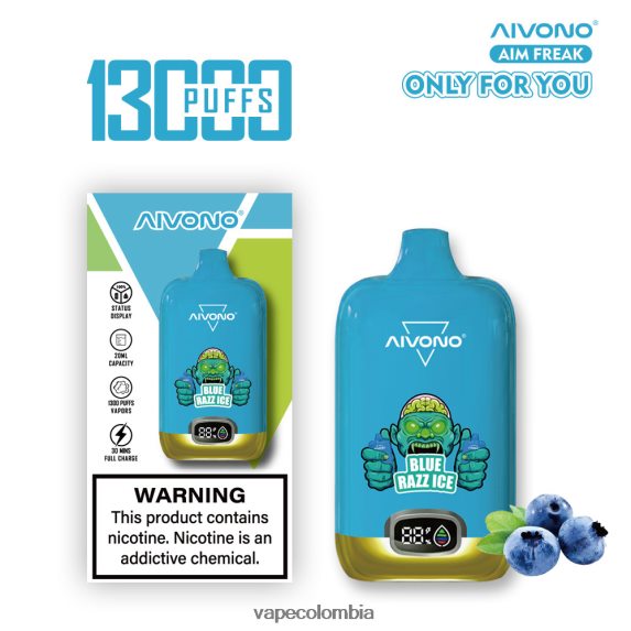 Vape Desechable - hielo azul Aivono AIM FREAK 13000 ZTD822242