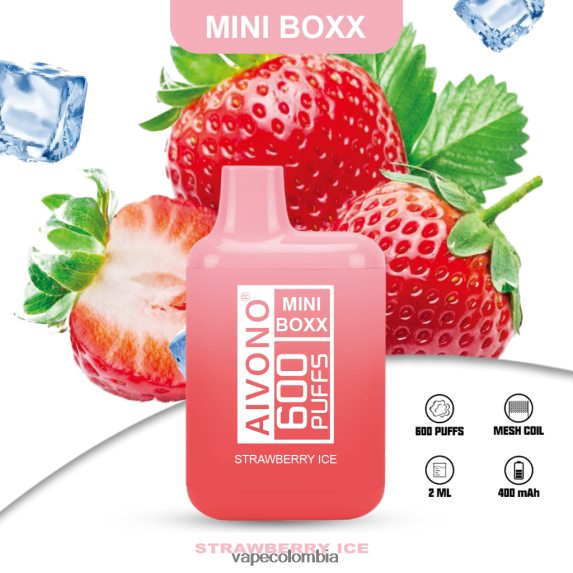 Vape Desechable - hielo de fresa Aivono AIM MINI BOXX 600 ZTD822236