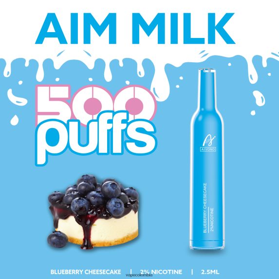 Vape Desechable - pastel de queso con arándanos Aivono AIM MILK 500 ZTD822274