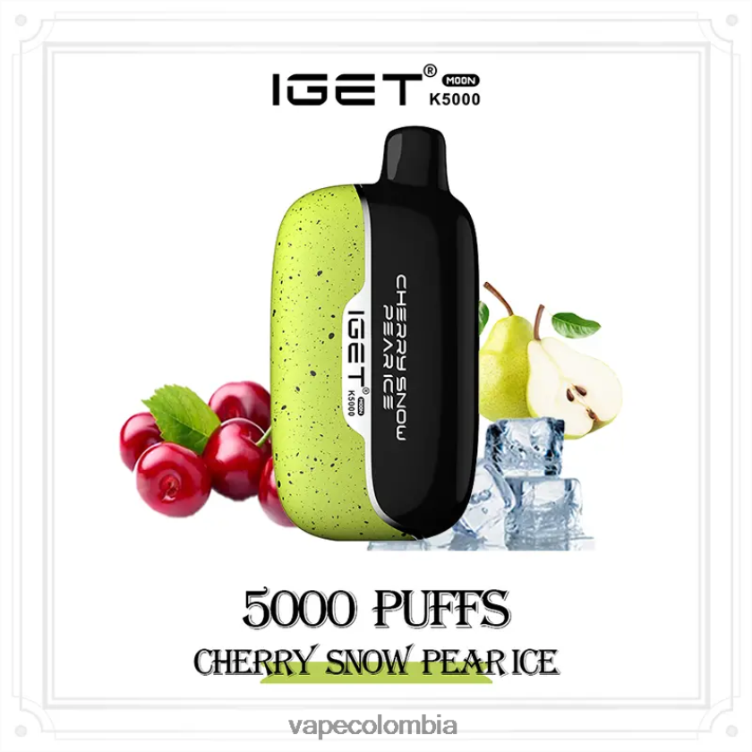 Vape Colombia - cereza nieve pera hielo IGET Moon k5000 06LHXV5