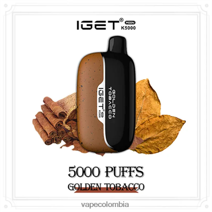 Vape Colombia - tabaco dorado IGET Moon k5000 06LHXV1