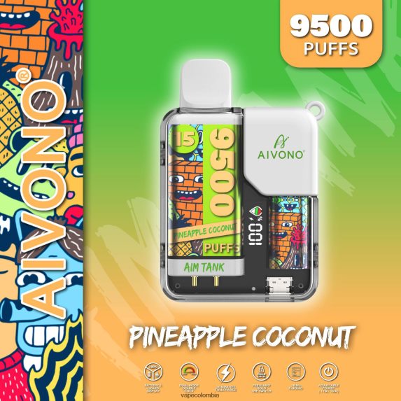 Vape Desechable - coco piña Aivono AIM TANK 9500 ZTD82240