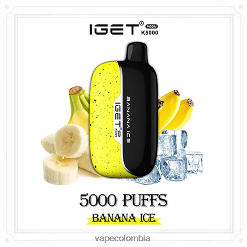 Vape Desechable - hielo de plátano IGET Moon k5000 06LHXV11