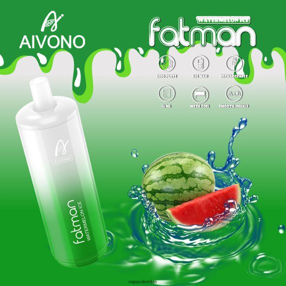 Vape Desechable - hielo de sandia Aivono FATMAN 6800 ZTD82228