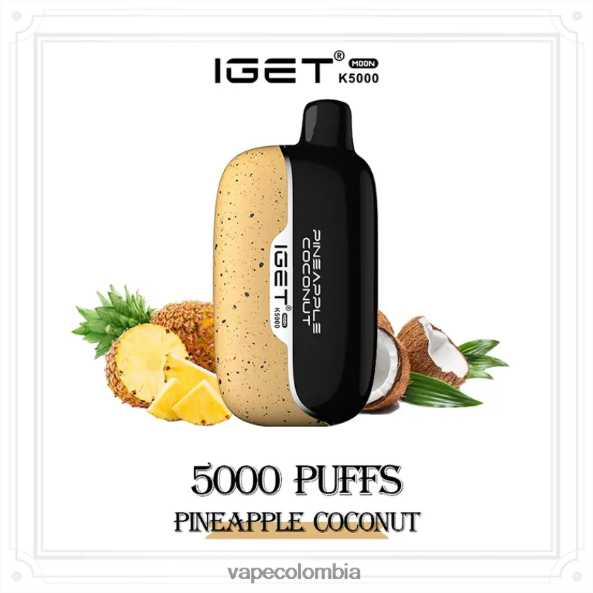 Vape Kit Completo - coco piña IGET Moon k5000 06LHXV16