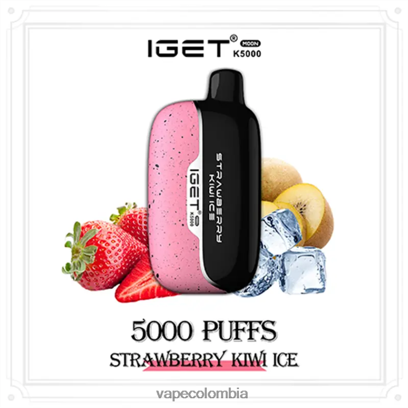 Vape Recargable - hielo de fresa y kiwi IGET Moon k5000 06LHXV18