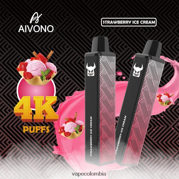 Vape Colombia - helado de fresa Aivono AIM FREAK 4000 ZTD822263