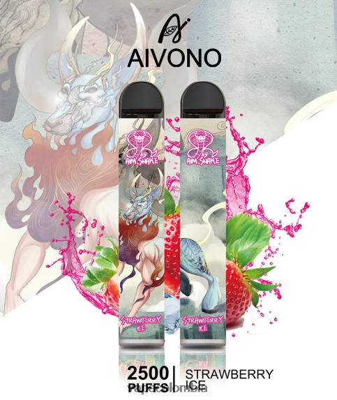 Vape Colombia - hielo de fresa Aivono AIM SNAKE 2500 ZTD822319