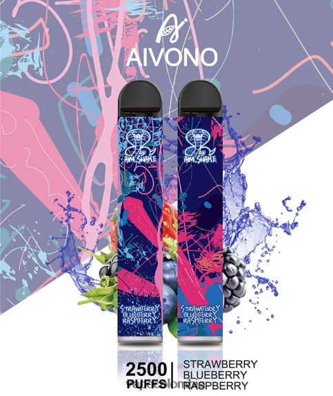 Vape Desechable - fresa arándano frambuesa Aivono AIM SNAKE 2500 ZTD822318