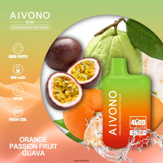 Vape Desechable - guayaba naranja y maracuyá Aivono AIM BOXX 4000 ZTD822212