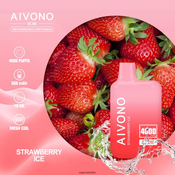 Vape Desechable - hielo de fresa Aivono AIM BOXX 4000 ZTD822226