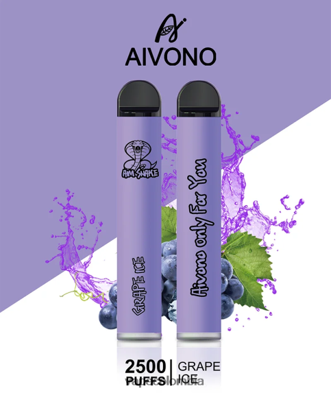 Vape Desechable - hielo de uva Aivono AIM SNAKE 2500 ZTD822306